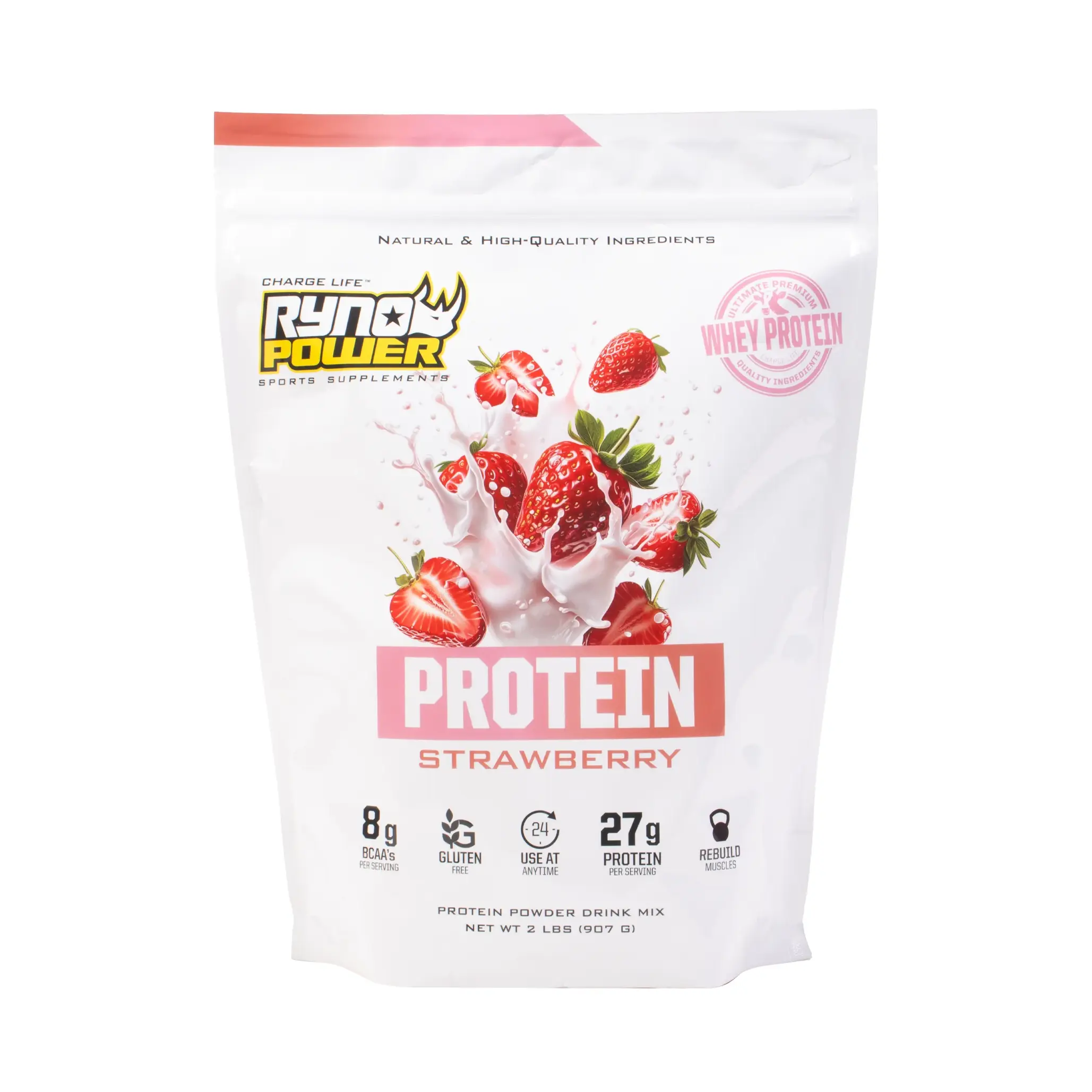 Premium Whey PROTEIN Powder - Strawberry